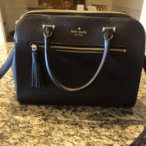 Kate Spade Black Leather Tote Bag Excellent Condition Large